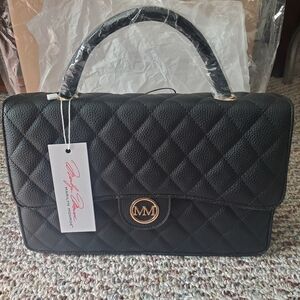 NWT Marilyn Monroe Black Quilted Shoulder Bag